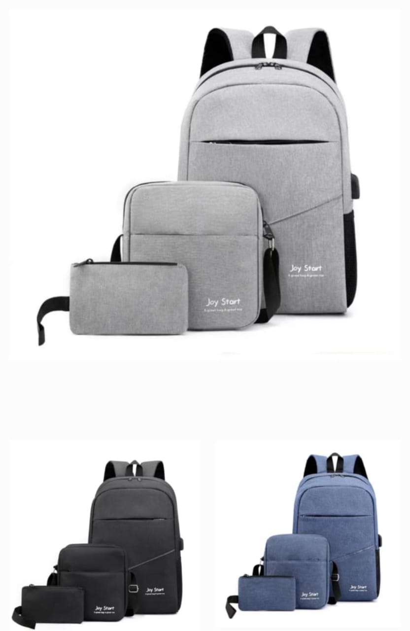 UrbanShield 3-Piece Waterproof Laptop Backpack Set