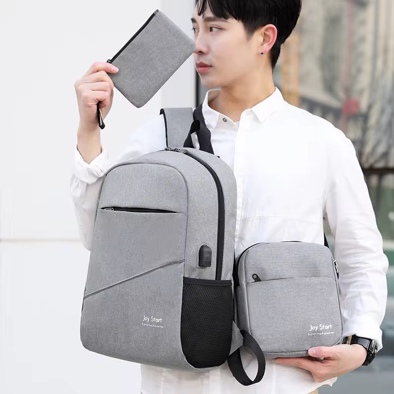 UrbanShield 3-Piece Waterproof Laptop Backpack Set