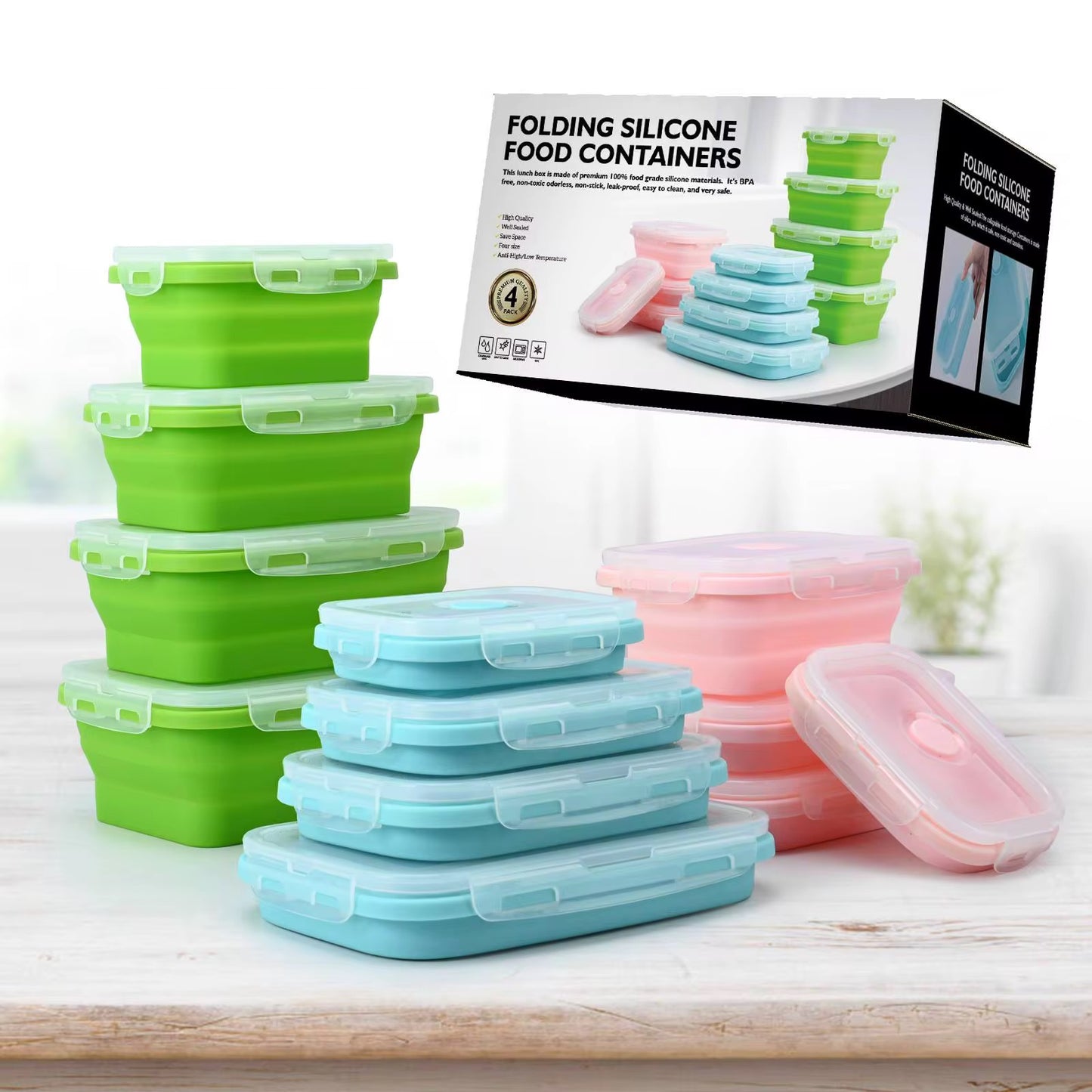 FlexiBox Collapsible Silicone Lunch Box